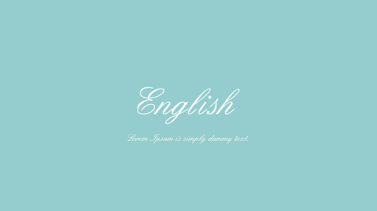 English Font