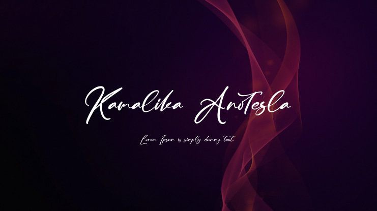 Kamalika Anotesla Font