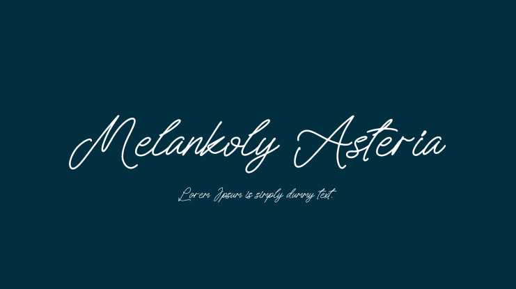 Melankoly Asteria Font