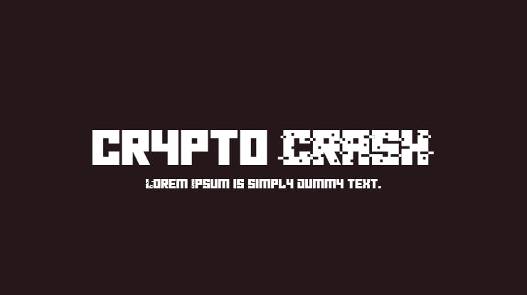 crypto CRASH Font Family