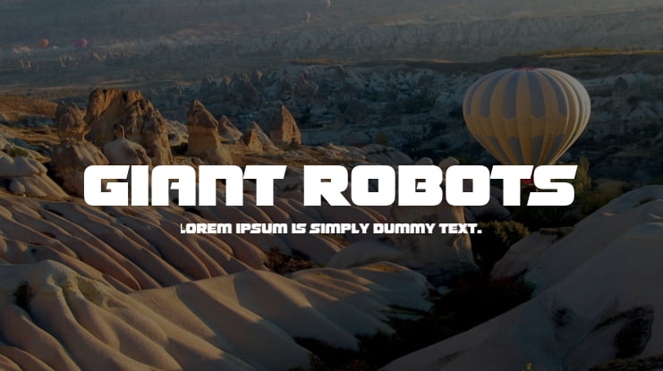 Giant Robots Font Family