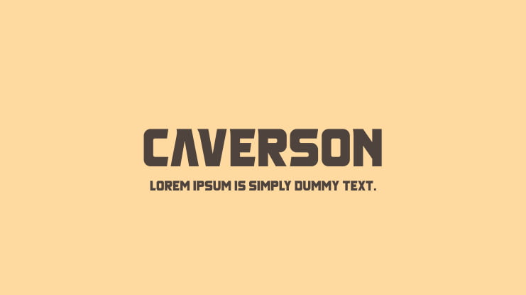 Caverson Font