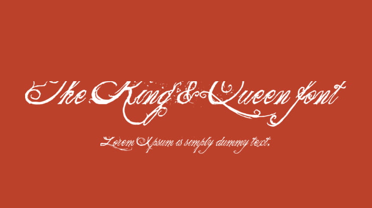 The King & Queen font