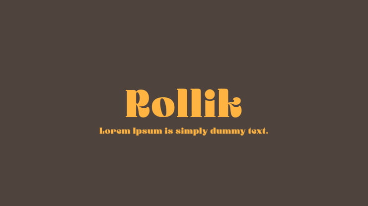 Rollik Font