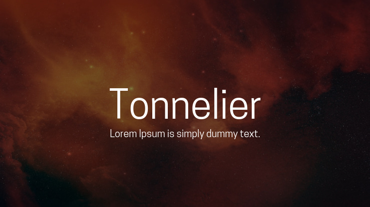 Tonnelier Font Family