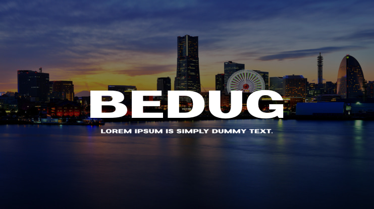 Bedug Font