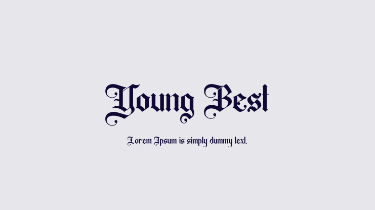 Young Best Font