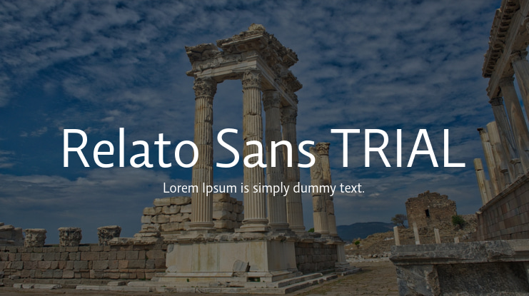 Relato Sans TRIAL Font Family