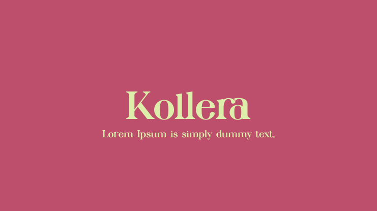 Kollera Font