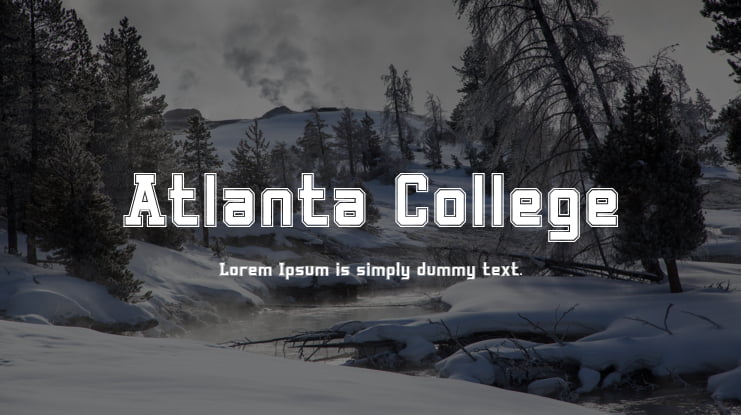 Atlanta College Font