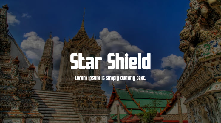 Star Shield Font
