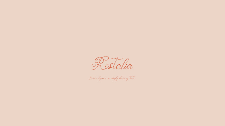 Rostalia Font