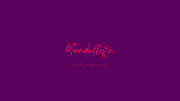 Mandalletta Font