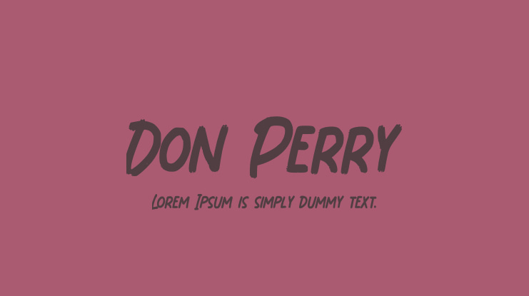 Don Perry Font