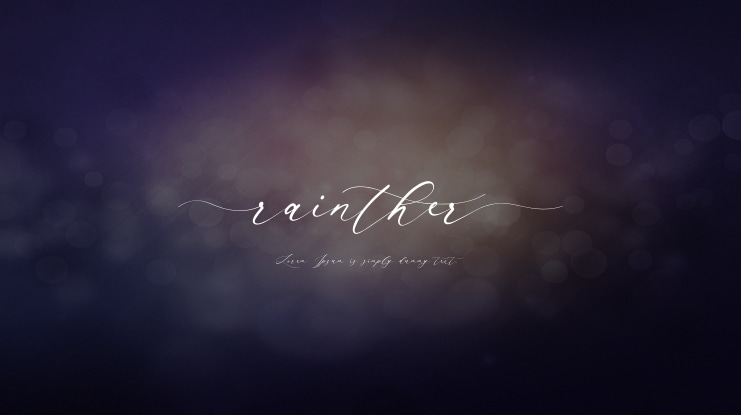 Rainther Font
