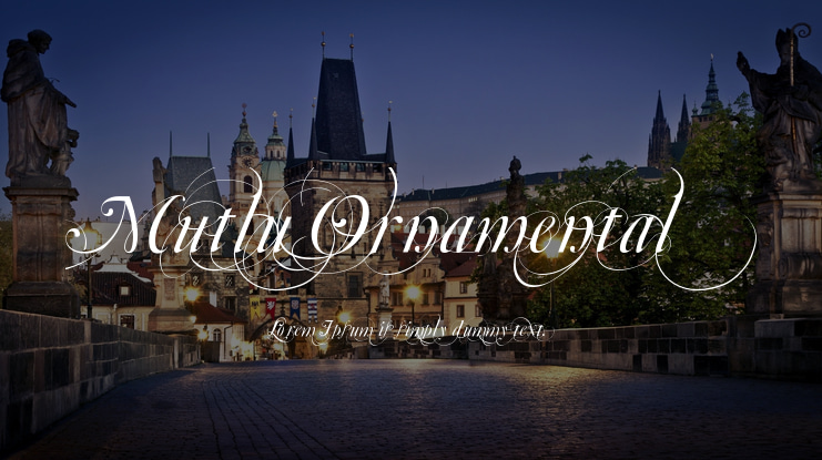 Mutlu Ornamental Font