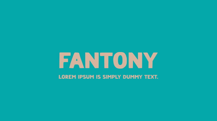 FANTONY Font Family