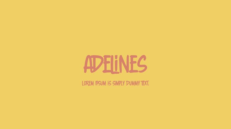 Adelines Font