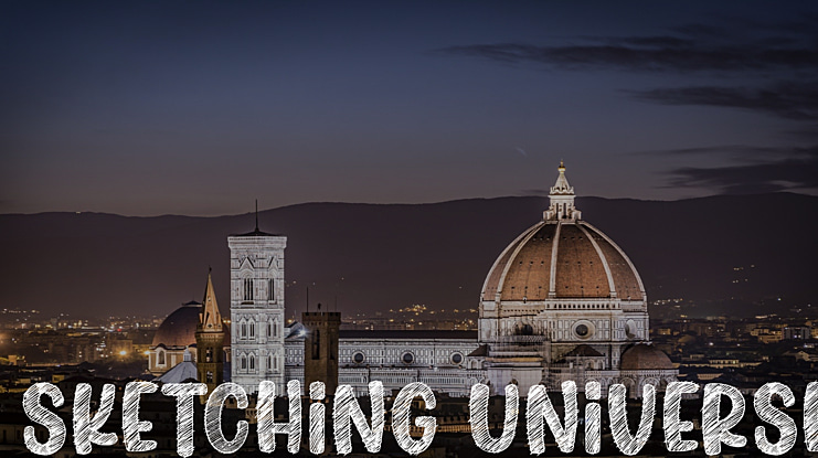 Sketching Universe Font