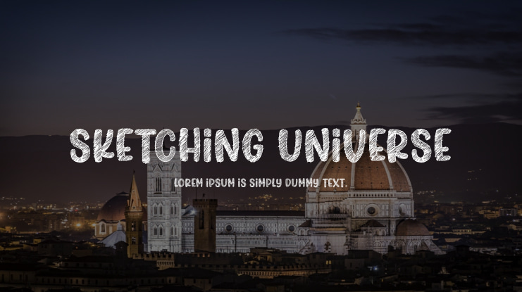 Sketching Universe Font