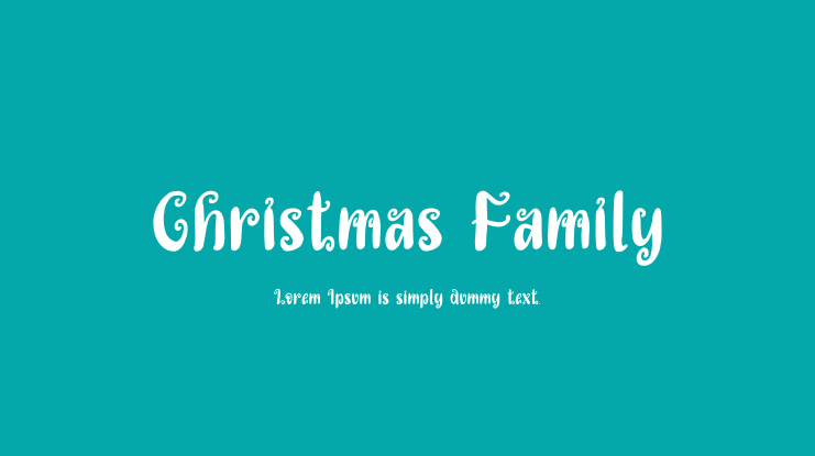 Christmas Family Font
