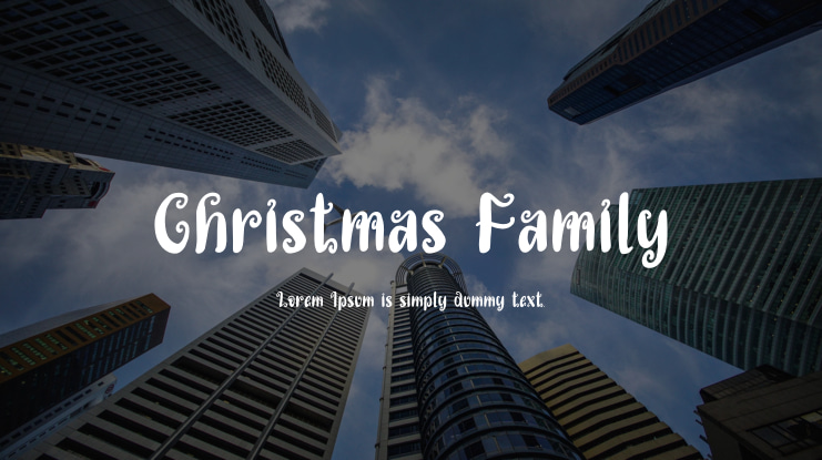 Christmas Family Font