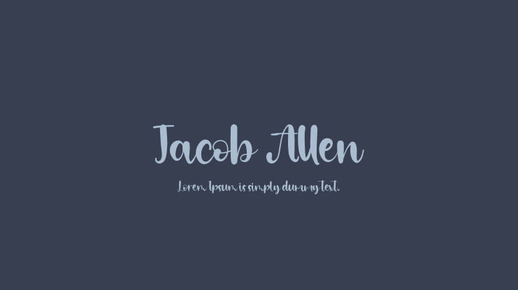 Jacob Allen Font