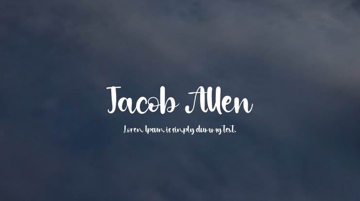 Jacob Allen Font