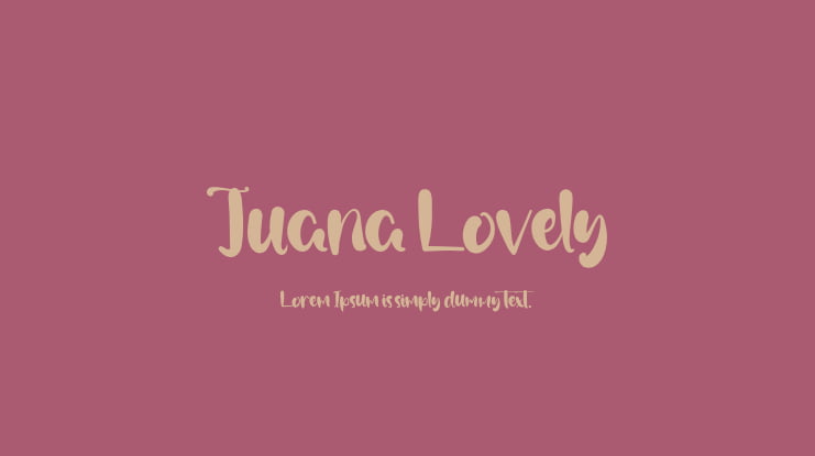Juana Lovely Font