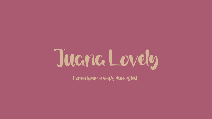 Juana Lovely Font