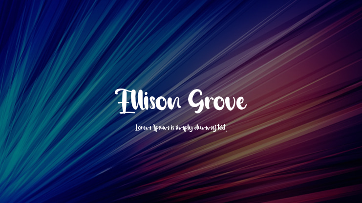 Ellison Grove Font