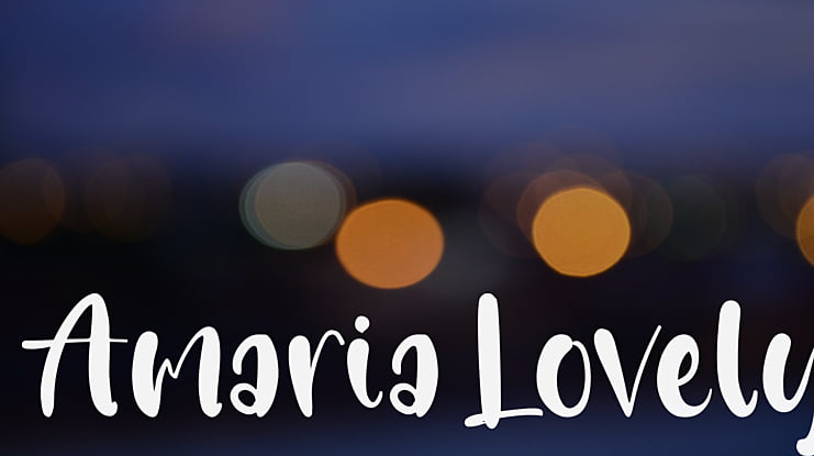 Amaria Lovely Font