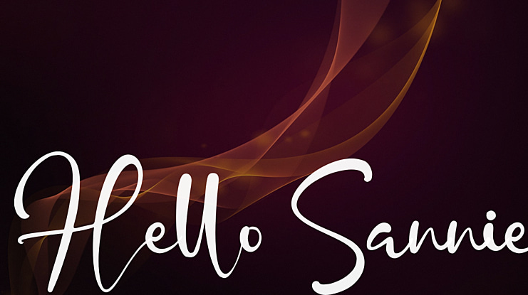 Hello Sannie Font