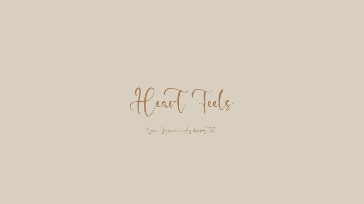 Heart Feels Font