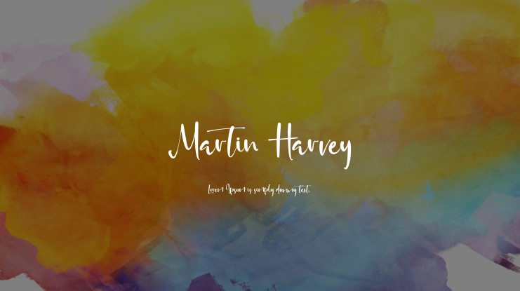 Martin Harvey Font