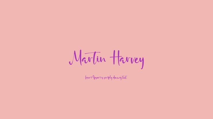 Martin Harvey Font