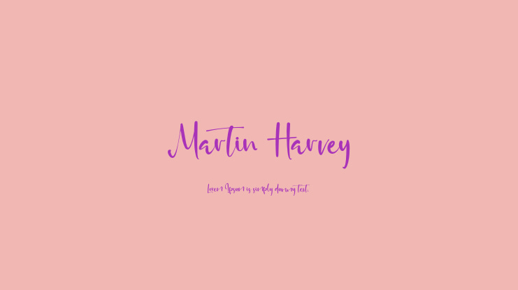 Martin Harvey Font
