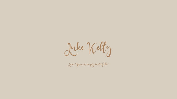 Luke Kelly Font
