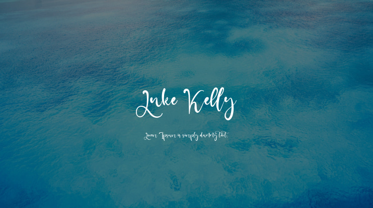 Luke Kelly Font