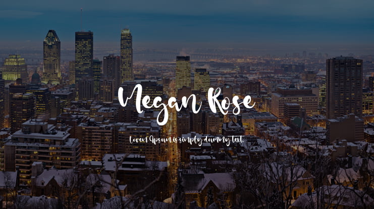 Megan Rose Font