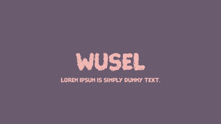 Wusel Font