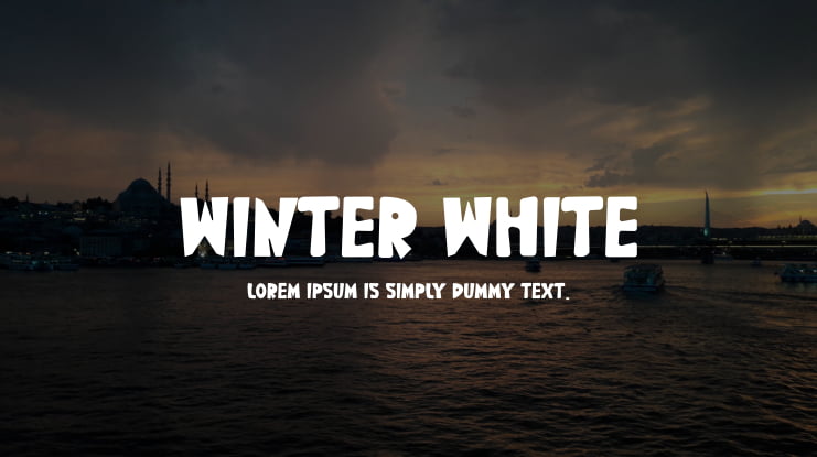 Winter White Font
