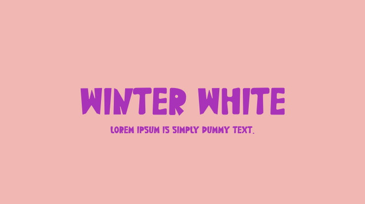 Winter White Font