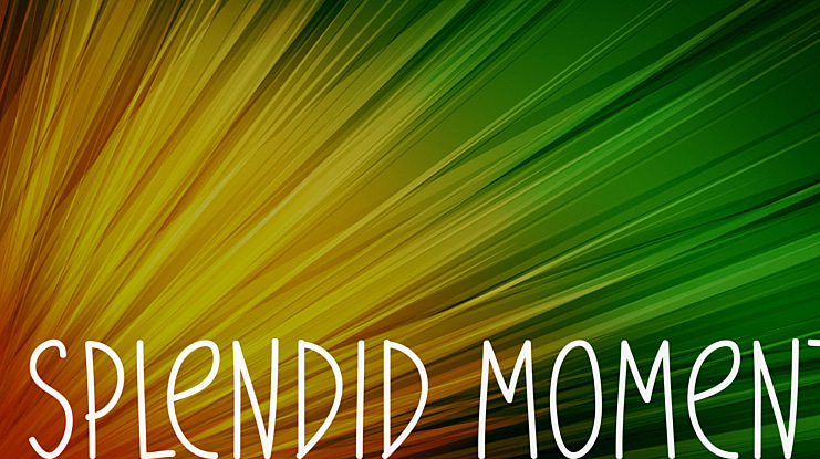 Splendid Moment Font