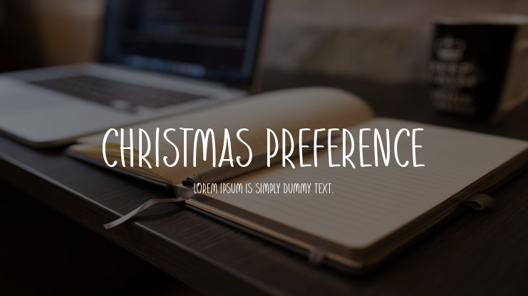 Christmas Preference Font