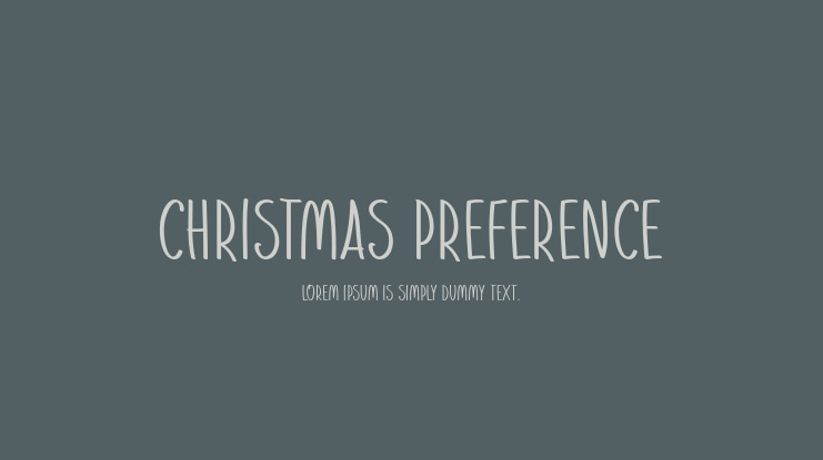 Christmas Preference Font