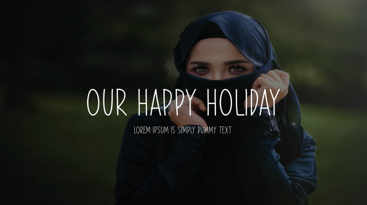 Our Happy Holiday Font