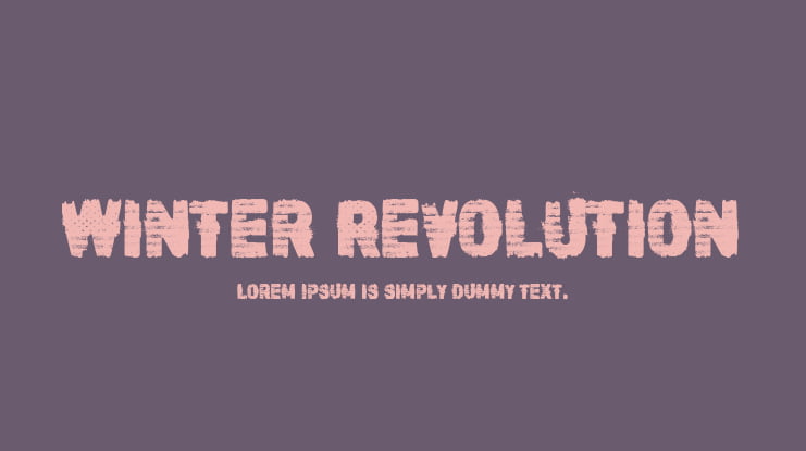 Winter Revolution Font