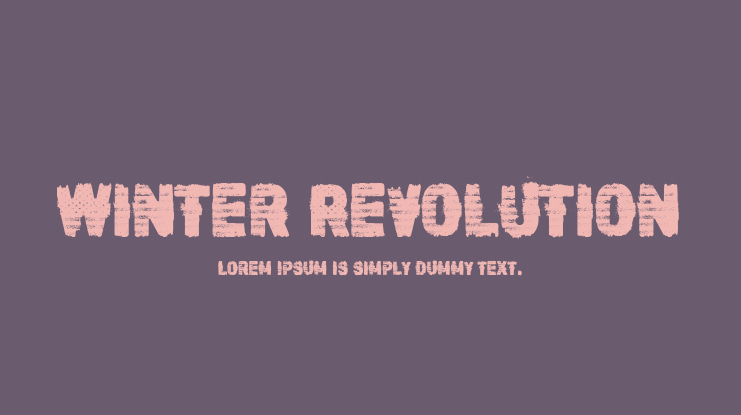Winter Revolution Font