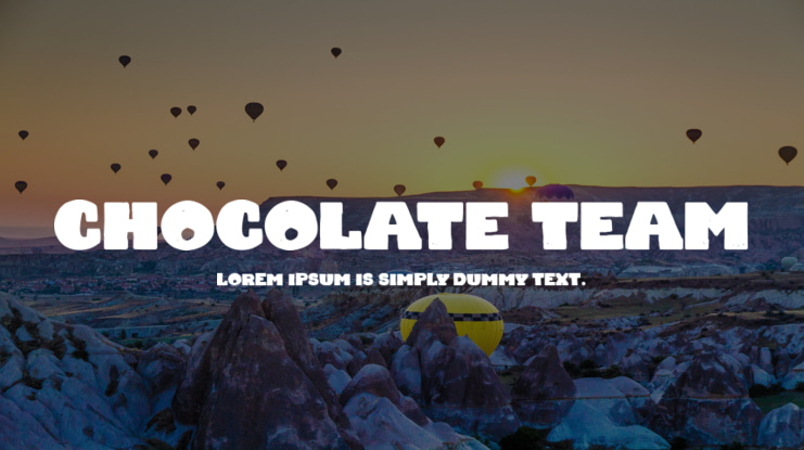 Chocolate Team Font